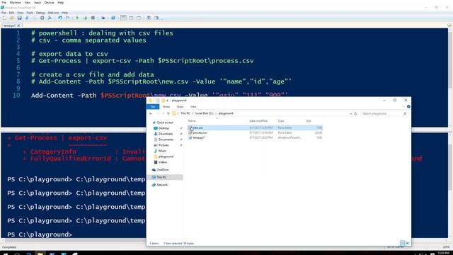 Powershell Lesson 14 playing with csv files [5] смотреть онлайн