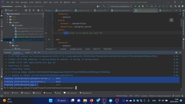 Docker compose continue run pga смотреть онлайн