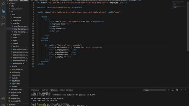 Angular 11| Sorting In a Table | Fetching from Json Data смотреть онлайн