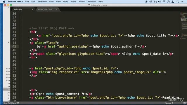 1 Relating Posts to their Authors Part #1 - CMS EXTRA FEATURES - PHP COURSE CMS PROJECT смотреть онлайн
