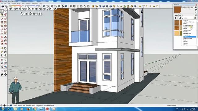 Narrow House 4 Stories House Plan Design SketchUp + render смотреть онлайн
