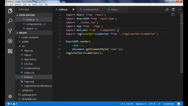 #4 React JS components Telugu Tutorials смотреть онлайн