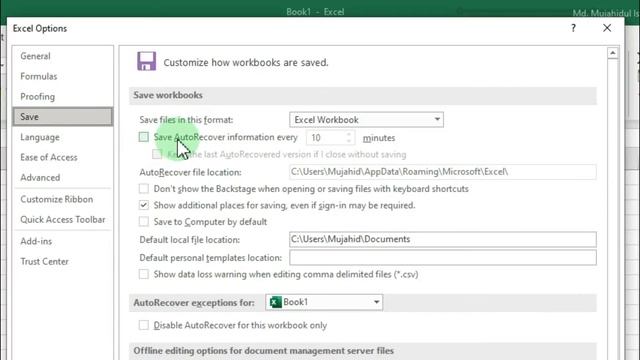 How to Enable Auto Save Option in Excel 2023 смотреть онлайн