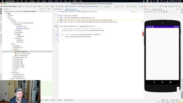 CS 124 Kotlin: Restaurant Activity Layout смотреть онлайн
