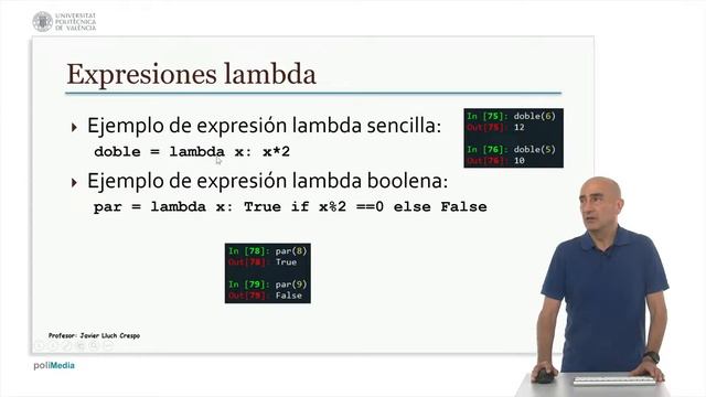 Expresiones lambda en Python | 22/71 | UPV смотреть онлайн