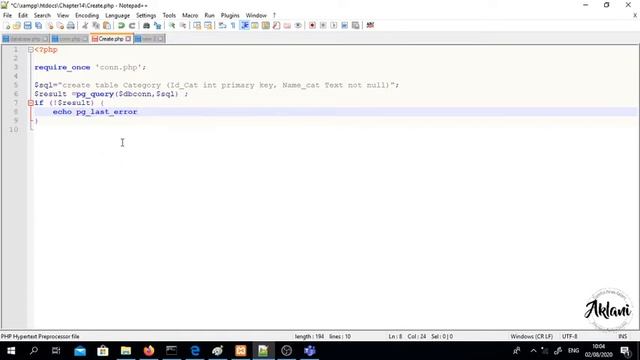 SAY - Sistem Basis Data Enterprise Chapter 14.1 Create Table PHP PDO - PostgreSQL смотреть онлайн