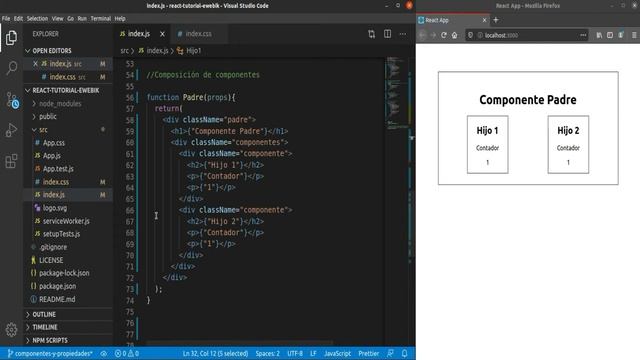 ? 【 Components and Props 】 ▷ Componentes y propiedades - Curso de REACT JS desde CERO 3 en Español смотреть онлайн