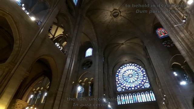 MUSICAL TRIBUTE TO NOTRE DAME CATHEDRAL IN PARIS -- "Beata Viscera" by Pérotin смотреть онлайн