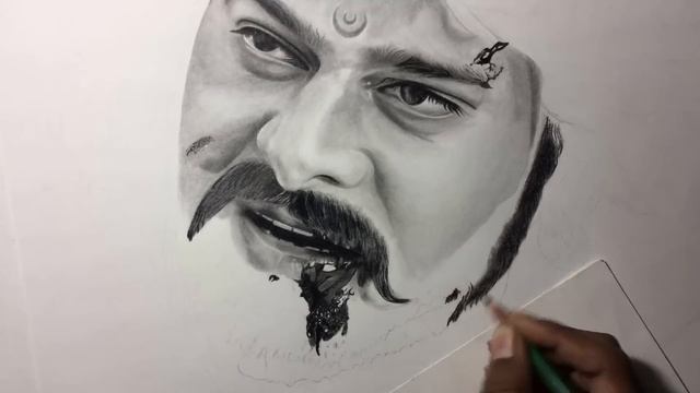 Drawing Baahubali ( PRABHAS ) realistic sketch смотреть онлайн