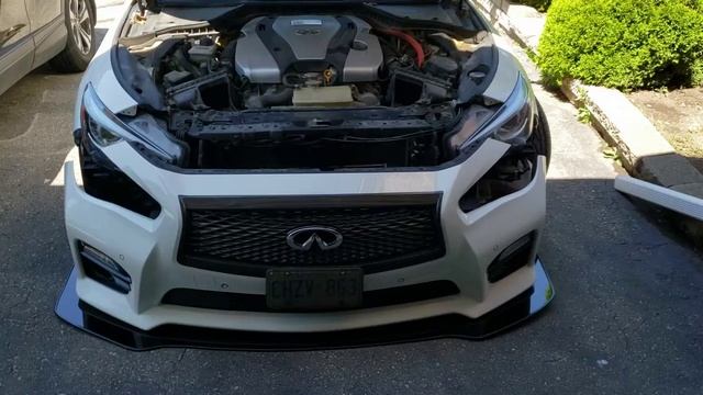 How to remove a Q50 Hybrid front bumper and electronic connectors. смотреть онлайн