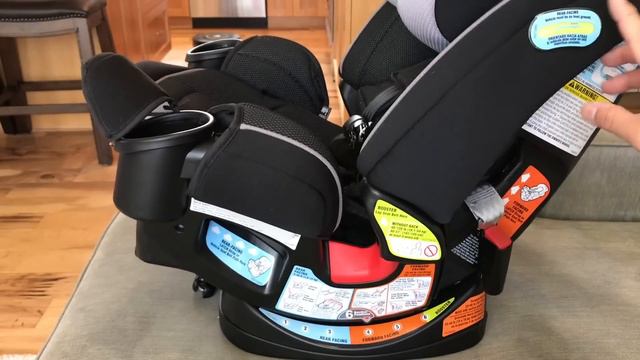 How To Install Graco 4ever All-in-One Convertible Car Seat (Forward & Rear Facing Tutorial) смотреть онлайн
