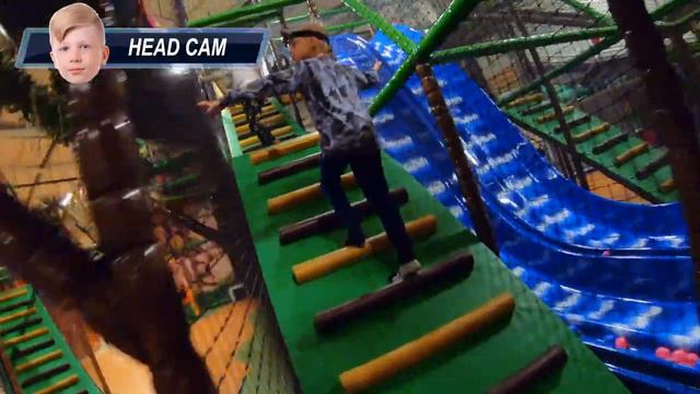Indoor Playground Head Cam POV With Family Playlab