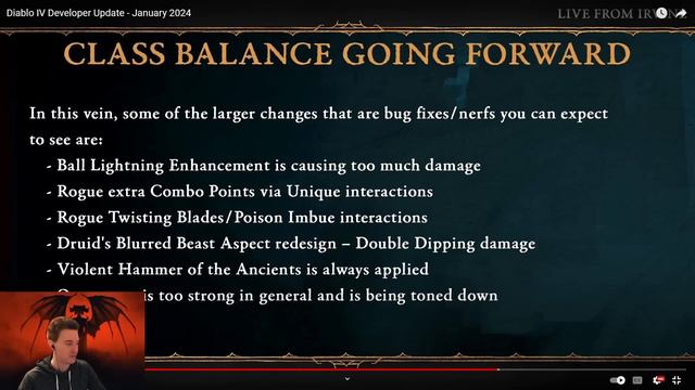 TOP 5 BUILDS NERFED - CLASS BALANCE UPDATES! Dev Stream RECAP Diablo 4 смотреть онлайн