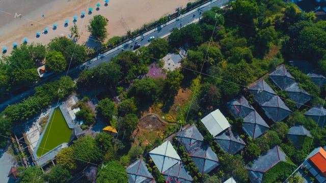 Flight overlooking the city of Bali on the Indian Ocean 20 смотреть онлайн