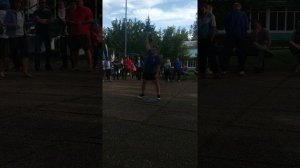 Рывок гири 24 кг 110 раз на корпоративных соревнованиях.