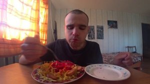 МУКБАНГАСМР ЛАПШАПАСТАСОСИСКИ БУТЕРБРОД КАПУСТА КВАШЕНАЯОБЖОР ЕДА EATING УЖИН ASMRMukbang#137
