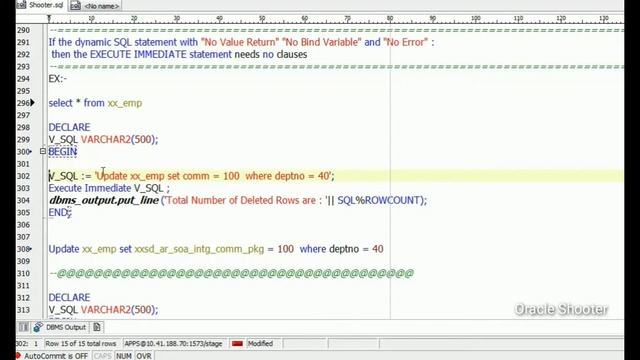 PL/SQL Tutorial #62: Execute Immediate with no error, no bind variable, no return Value смотреть онлайн