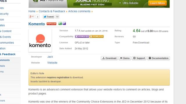 Joomla 3 Tutorial - Lesson 15 - Extensions смотреть онлайн