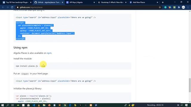 adding algolia places api to phprad смотреть онлайн