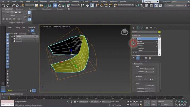 3ds Max Tutorial: Extrude and Sweep, Editable Splines смотреть онлайн