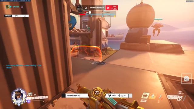 Gale #1 Soldier 76 - Insane Tracking! 54 elims! [ Overwatch Season 27 Top 500 ] смотреть онлайн