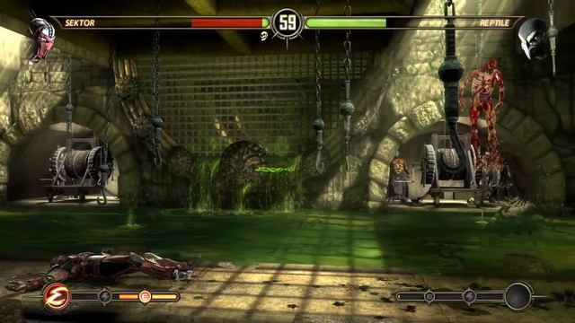 Sektor Vs Reptile Mortal Kombat Komplete Edition Gameplay смотреть онлайн