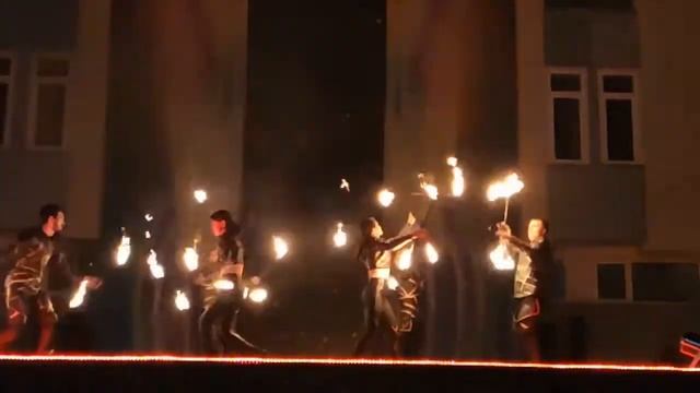 Огненное шоу "Черное Золото", показательное выступление на фестивале "Игры Огня" в Железногорске смотреть онлайн