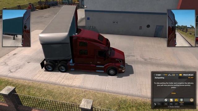 Volvo 770 Truck Backing Up Challenge # 1 I American Truck Simulator - How to back up a Trailer I смотреть онлайн