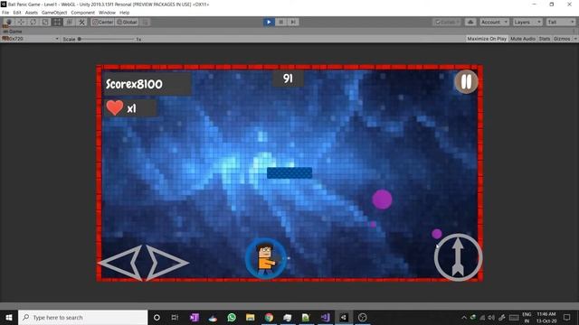Ball Panic Game in Unity | смотреть онлайн