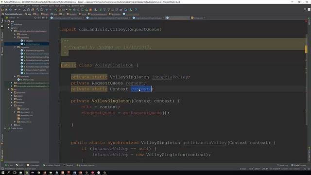 113. Part 21. Como usar el patrón Singleton con Volley en Android - BD remota en Android con Volley смотреть онлайн