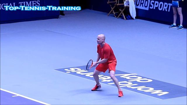 Andre Agassi Backhands In Slow Motion HD смотреть онлайн