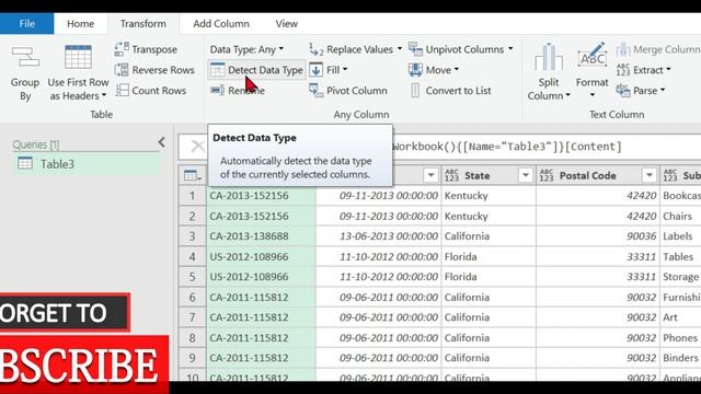 Power Query - Changing Data types | Power Query change data type all columns | Power Query tutorial смотреть онлайн