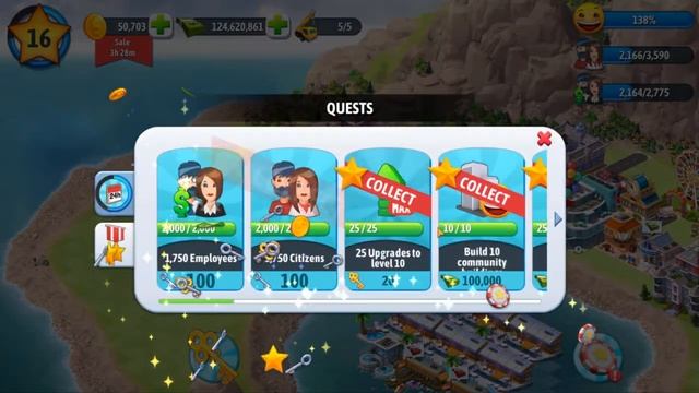 Build a happiest Island - City Island 5 - Level 1 to 18 in 1 hour смотреть онлайн