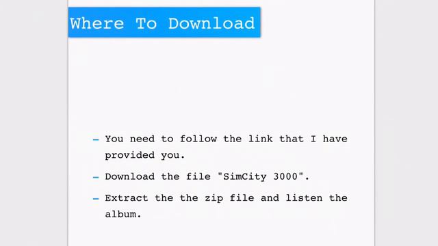 SimCity 3000 Soundtrack download смотреть онлайн