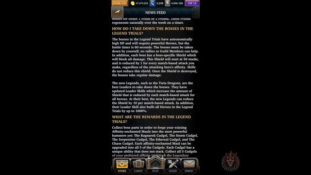 Legendary Game of Heroes - Recent Changes смотреть онлайн