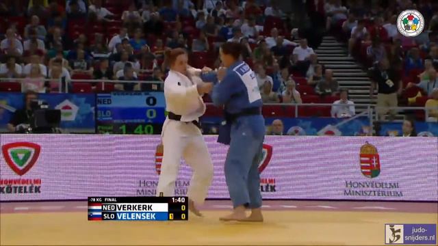 Judo 2014 Grand Prix Budapest: Verkerk (NED) - Velensek (SLO) [-78kg] final смотреть онлайн