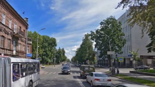 г. Псков. Нач. XX в. Прогулка по Октябрьскому проспекту. смотреть онлайн