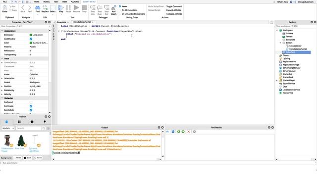 Roblox Beginner Scripting Tutorial: Episode #12 - Click Detectors смотреть онлайн