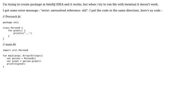 error: unresolved reference when trying to import a package смотреть онлайн