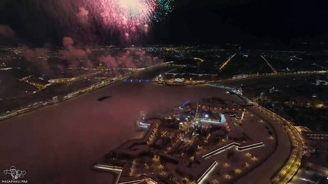 Салют в Санкт-Петербурге, 23 февраля 2017 года. смотреть онлайн