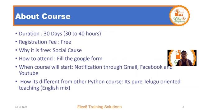 30 Days Free Python Live Course смотреть онлайн