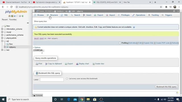 sql tutorial in bangla sql count смотреть онлайн