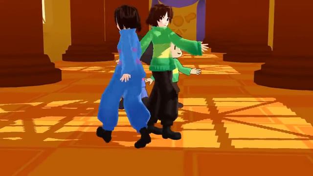 [MMD Undertale] Frisk&Chara _ Our Steady Boy смотреть онлайн