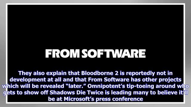 Breaking News | Shadows Die Twice NOT Bloodborne 2, Reveal at E3 смотреть онлайн