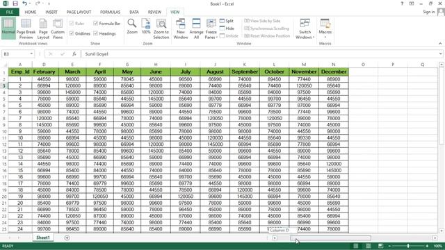 How to Freeze Multiple Rows and Columns in Excel | Freeze Rows and Columns in Excel смотреть онлайн