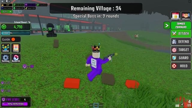 I built a ZOMBIE CLONE ARMY on Roblox zombie wars tycoon смотреть онлайн