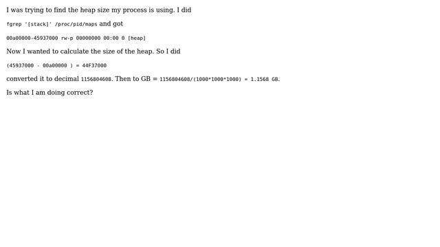 Unix & Linux: How to calculate heap size of process from address space? смотреть онлайн