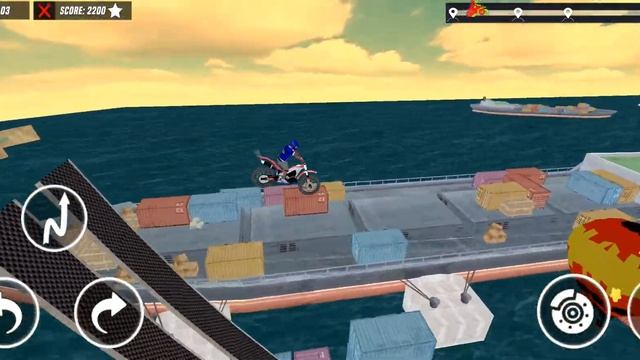 Bike Stunt Game Adventure MotorBike Stunt Game First Play смотреть онлайн