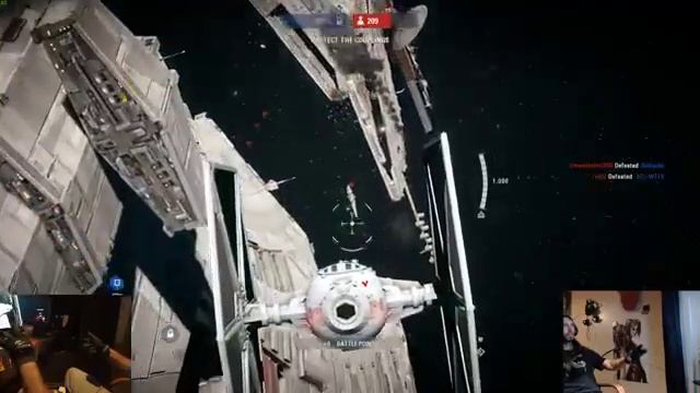 Star Wars Battlefront II Starfighter controlled with 2 CaptoGloves [Fan Made] смотреть онлайн