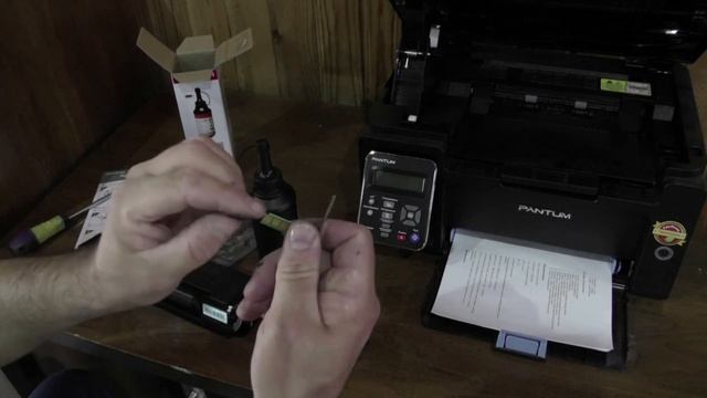 Замена тонера с чипом PANTUM M6550NW. смотреть онлайн